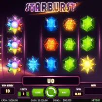 Pino Casino - Starburst Slot Game by NetEnt
