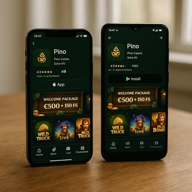 Pino Casino - Mobile Apps voor iOS en Android - Download en Speel