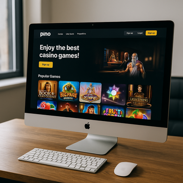 Pino Casino - Gebruikersvriendelijk Desktop Interface - Intuïtief Platform Design